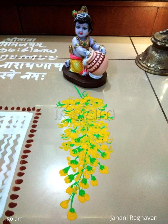 Rangoli: 2018-Vishu- Tamil New Year--Pooja Room Kolams