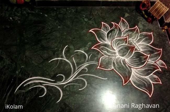 Rangoli: Home Kolams- Lotus