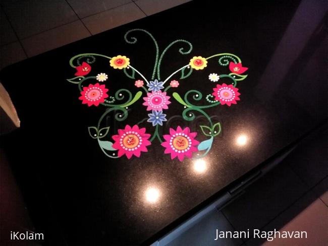 Rangoli: Home Kolams- Butterfly