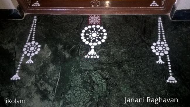 Rangoli: Rangoli- a pair of Kashmiri jhumkaas for the Goddess