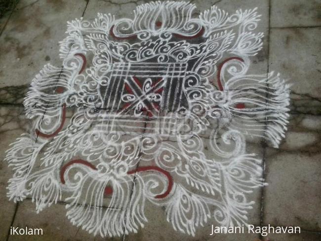 Rangoli: My sister's kolam- (Shobana's kolams)