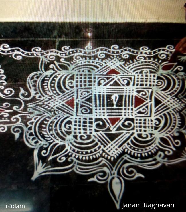 Rangoli: My sister's kolam- (Shobana's kolams)