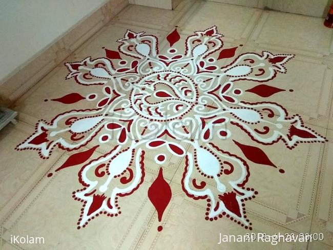 Rangoli: My sister's kolam- (Shobana's kolams)