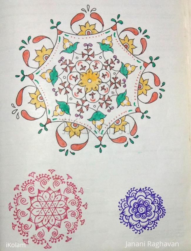 Rangoli: Kolam Notebook Kolams- 107