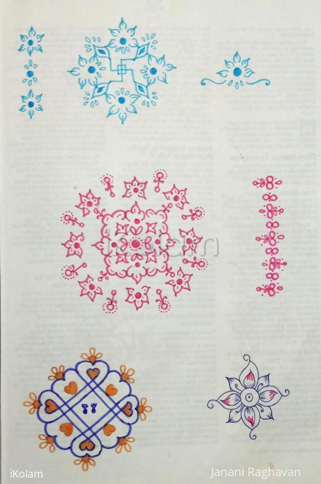 Rangoli: Kolam Notebook Kolams- 112