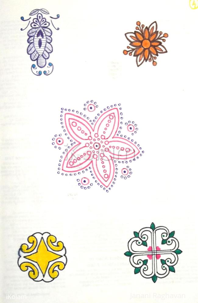 Rangoli: Kolam Notebook Kolams- 115