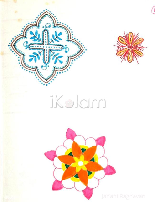 Rangoli: Kolam Notebook Kolams- 117