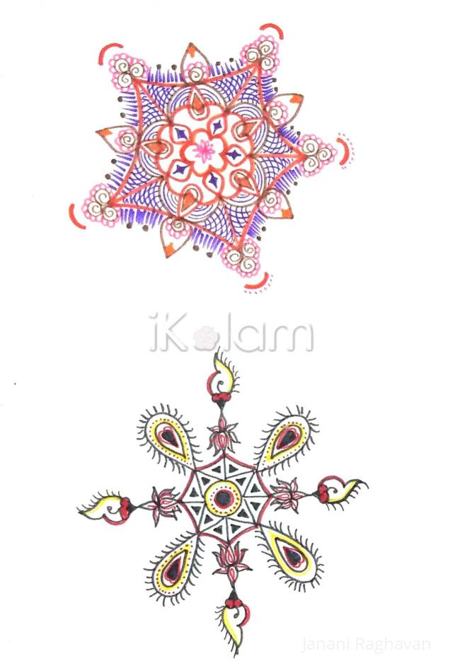 Rangoli: Kolam Notebook Kolams- 121