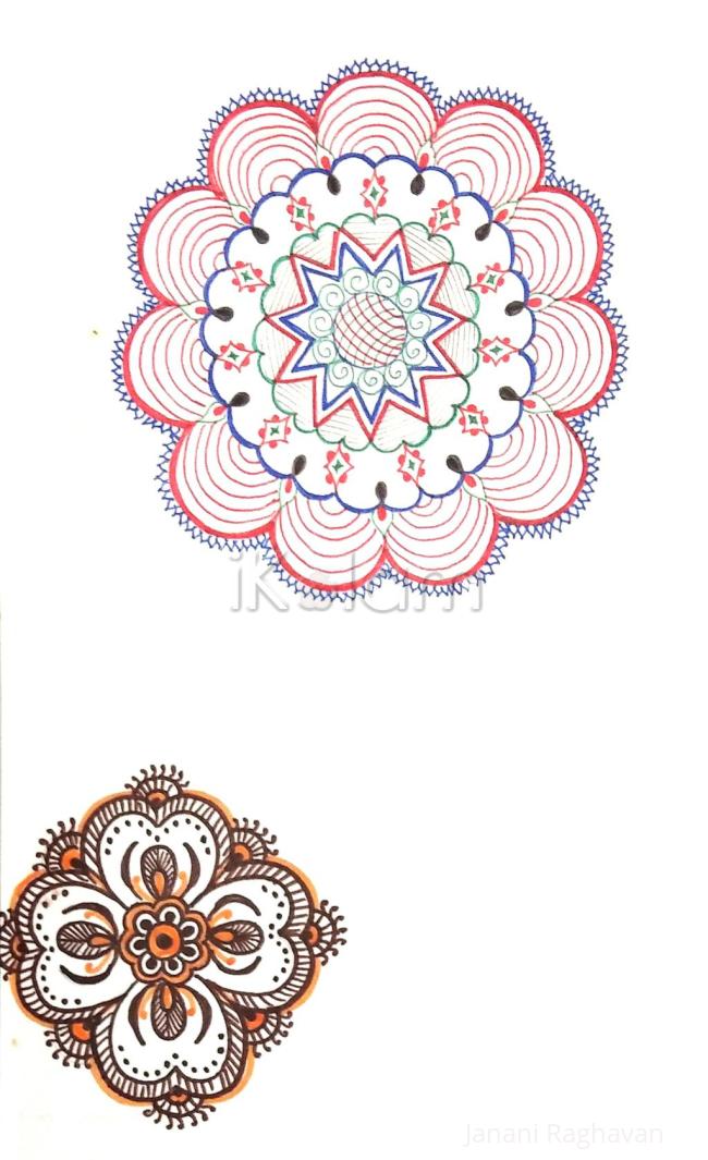 Rangoli: Kolam Notebook Kolams- 126