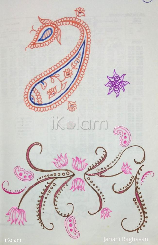 Rangoli: Kolam Notebook Kolams- 132