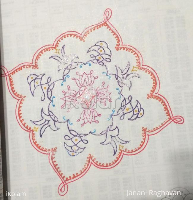 Rangoli: Kolam Notebook Kolams- 135