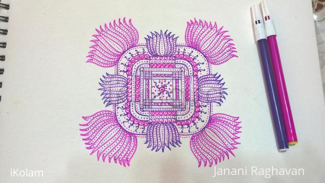 Rangoli: Kolam Notebook Kolams- 140