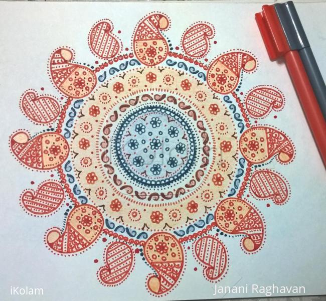 Rangoli: Kolam Notebook Kolams- 163