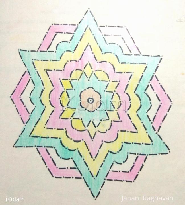 Rangoli: Kolam Notebook Kolams- 16