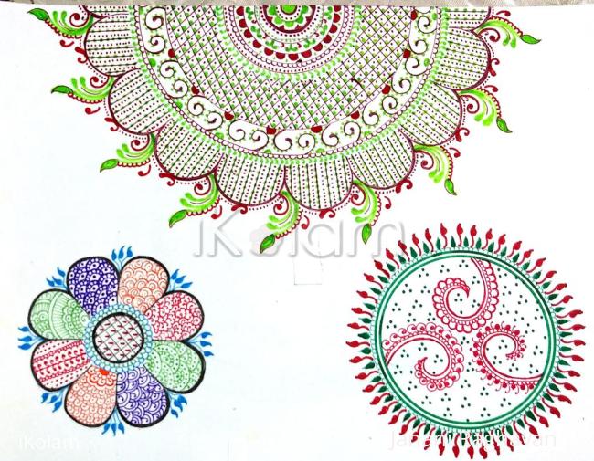 Rangoli: Kolam Notebook Kolams