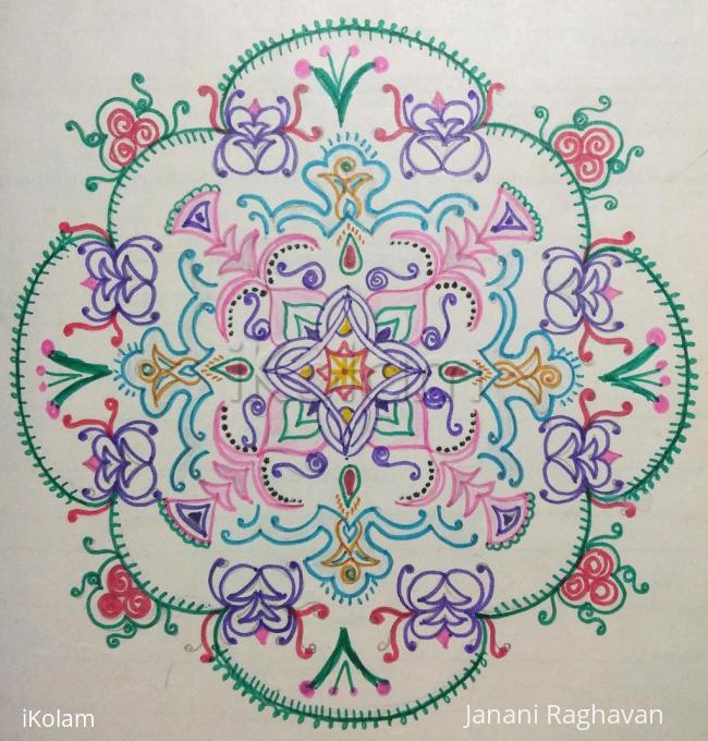 Rangoli: Kolam Notebook Kolams- 34