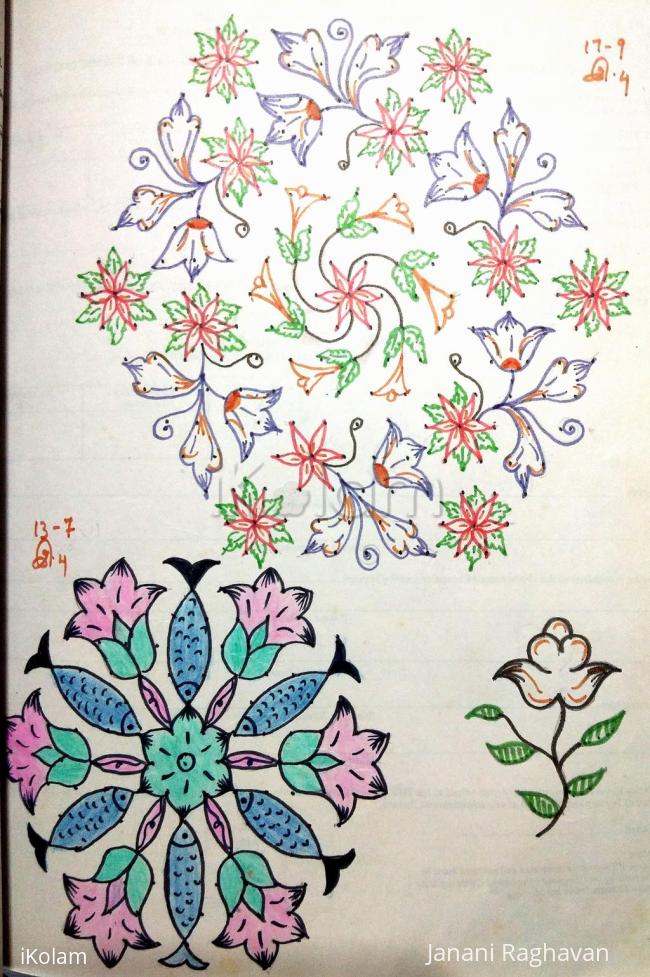 Rangoli: Kolam Notebook Kolams- 41