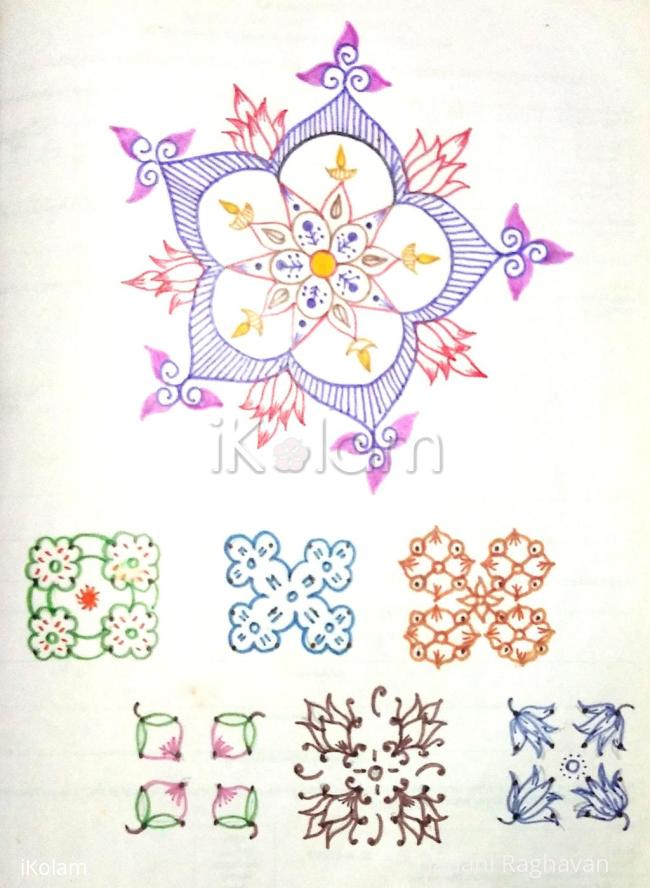 Rangoli: Kolam Notebook Kolams- 63