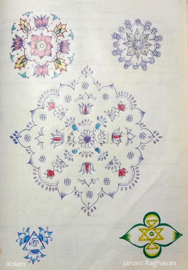 Rangoli: Kolam Notebook Kolams- 78