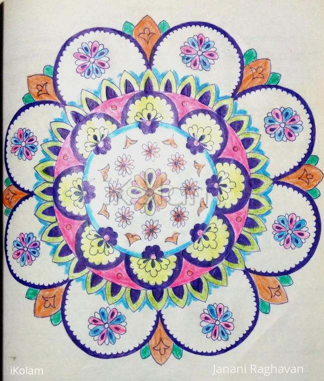 Rangoli: Kolam Notebook Kolams- 80