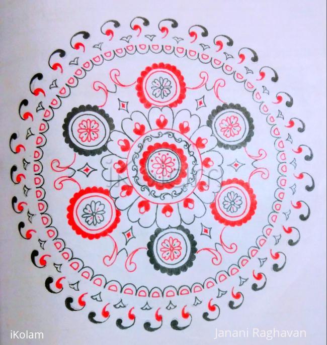 Rangoli: Kolam Notebook Kolams- 82