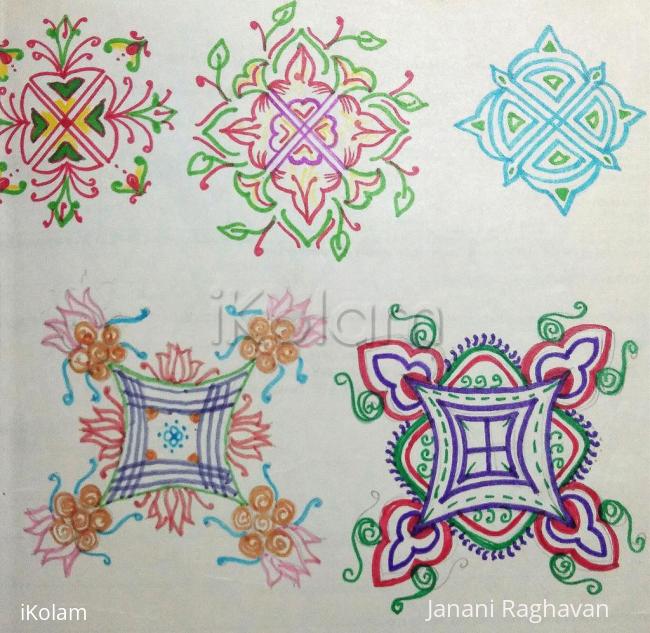 Rangoli: Kolam Notebook Kolams- 9