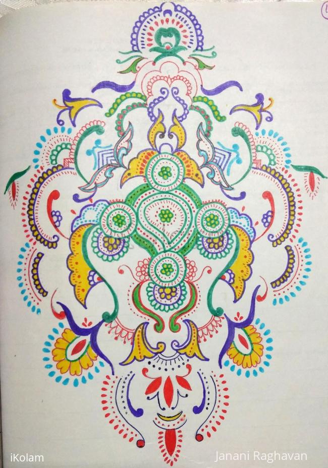 Rangoli: Kolam Notebook Kolams- 91