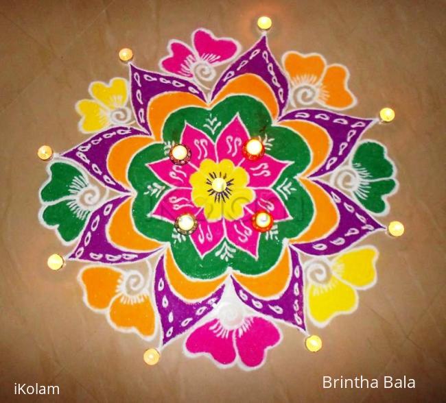 Rangoli: Kartigai Deepam Rangoli