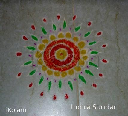 Rangoli: Simple kolam