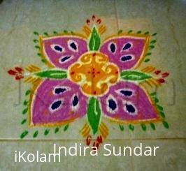 Rangoli: Tiny kolam 22