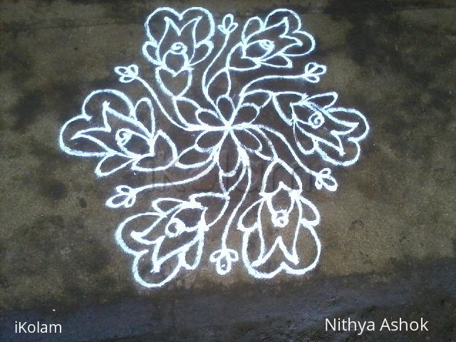 Rangoli: Rose 