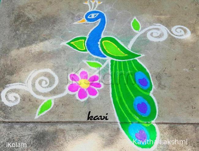 Rangoli: Lovely peacock 