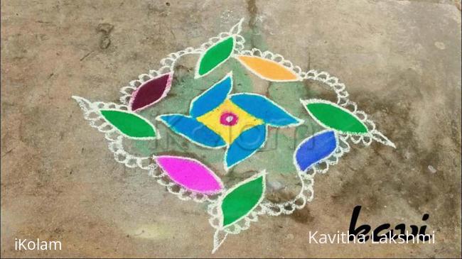 Rangoli: Simple dots kolam 