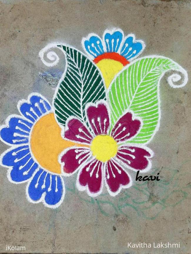 Rangoli: Flower rangoli 