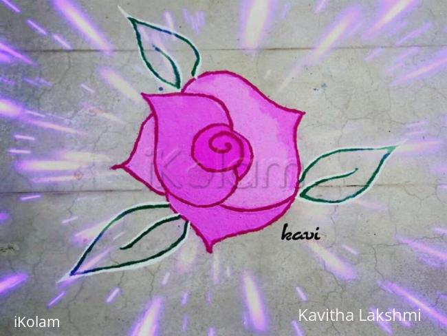 Rangoli: Rose Rangoli