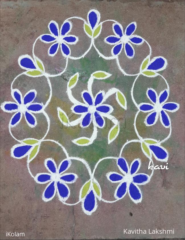 Rangoli: Floral rangoli