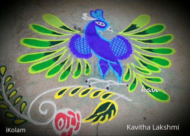 Rangoli: Gorgeous Peacock 