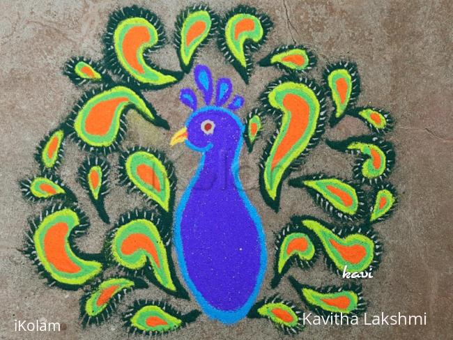 Rangoli: Modern Peacock 