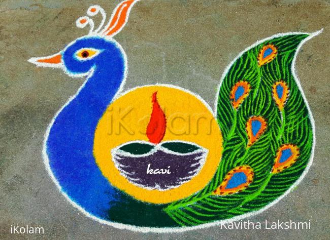 Rangoli: Lovely peacock 