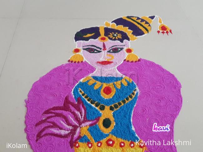 Rangoli: Goddess Andal