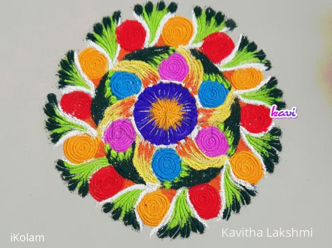 Rangoli: Flower rangoli 