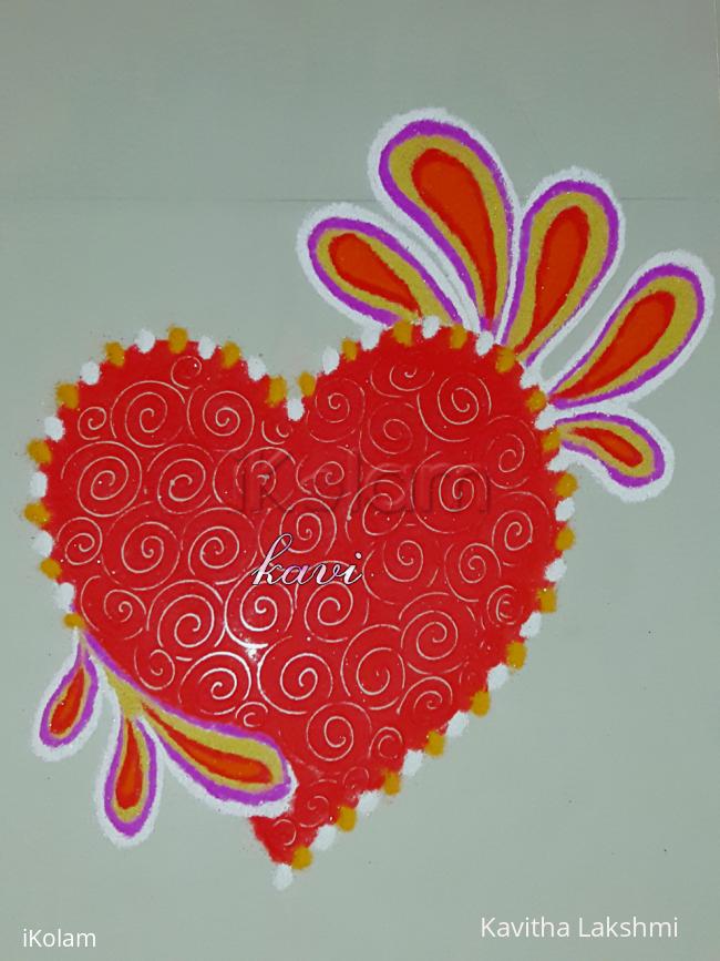 Rangoli: Valentines day 2018