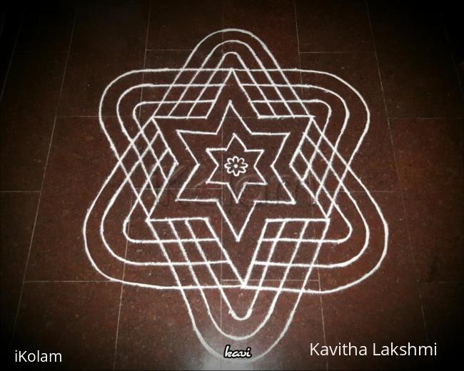 Rangoli: Concentric stars