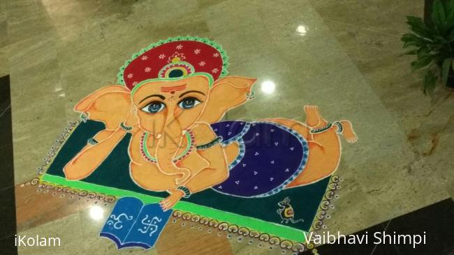 Rangoli: Ganesha rangoli