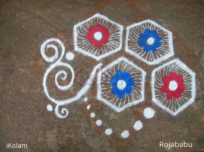 Rangoli: Aadi velli rangoli 4