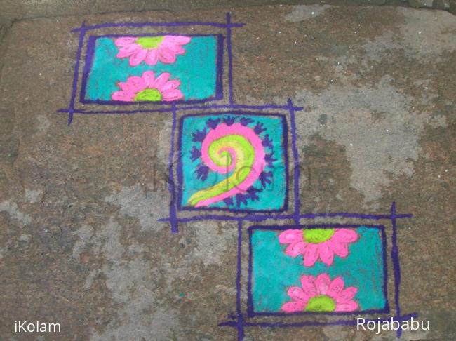 Rangoli: Aadi velli rangoli 2