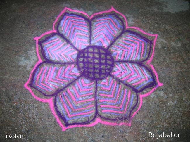 Rangoli: lotus rangoli