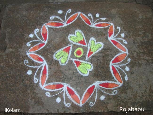 Rangoli: freehand rangoli