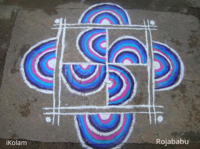 Rangoli: aadi velli rangoli 1