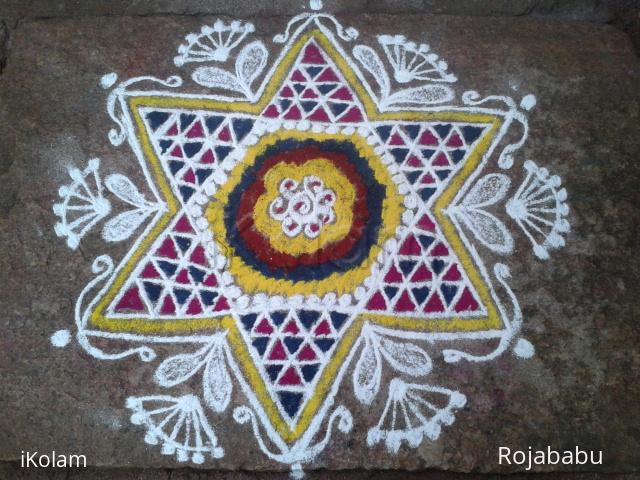 Rangoli: margali 16th day kolam